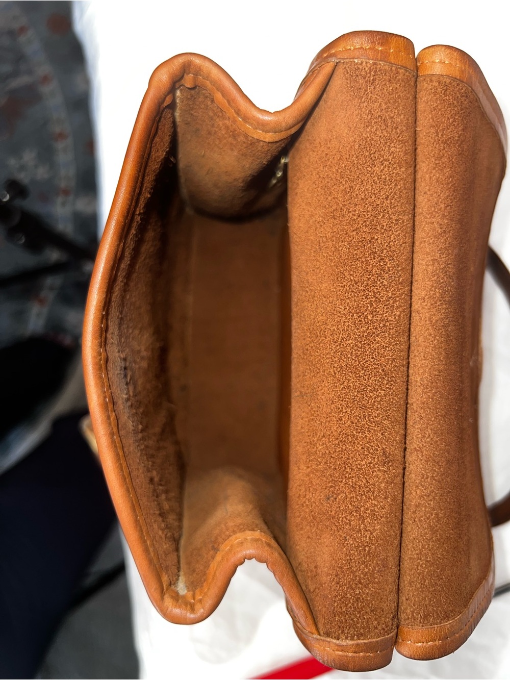 Vintage Coach Murphy Bag 9930 British Tan Leather Crossbody USA Made Pre-1994 - Picture 11 of 16